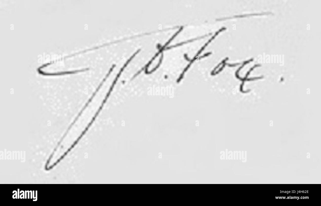 Signature Gustavus Vasa Fox Stock Photo Alamy