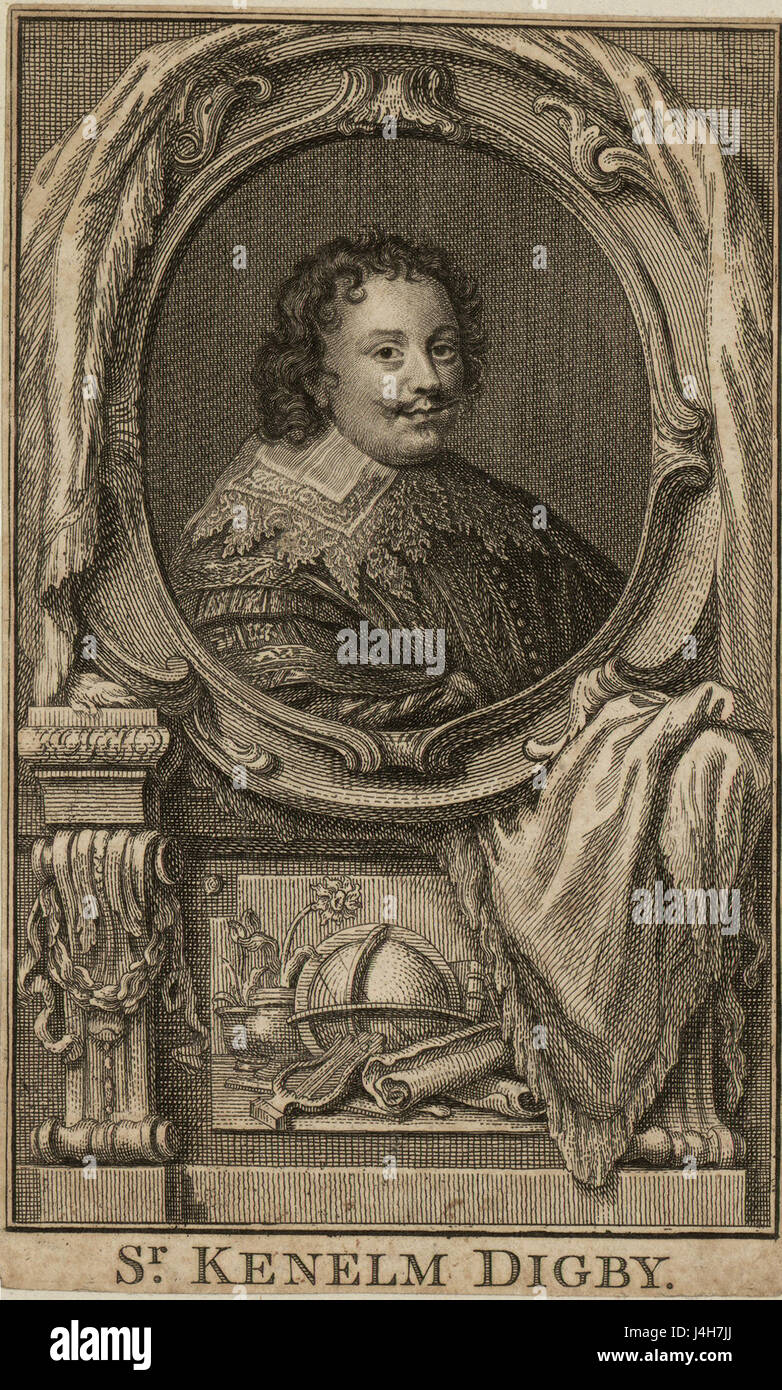 Sir Kenelm Digby engraving Stock Photo Alamy