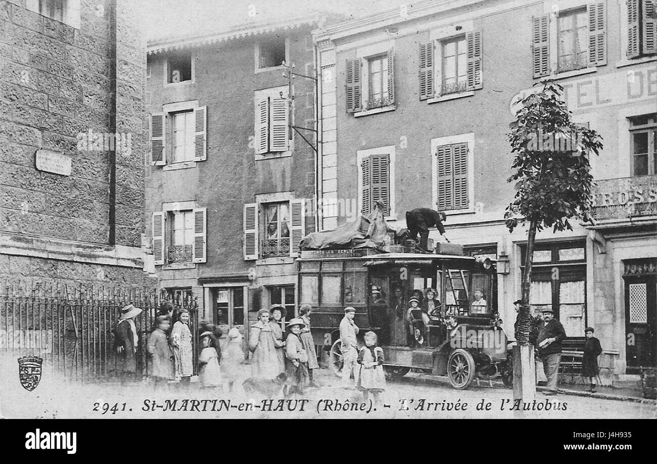 Saint Martin en Haut is a location or landmark of historical or cultural significance, likely reflecting French heritage and local history. Stock Photo
