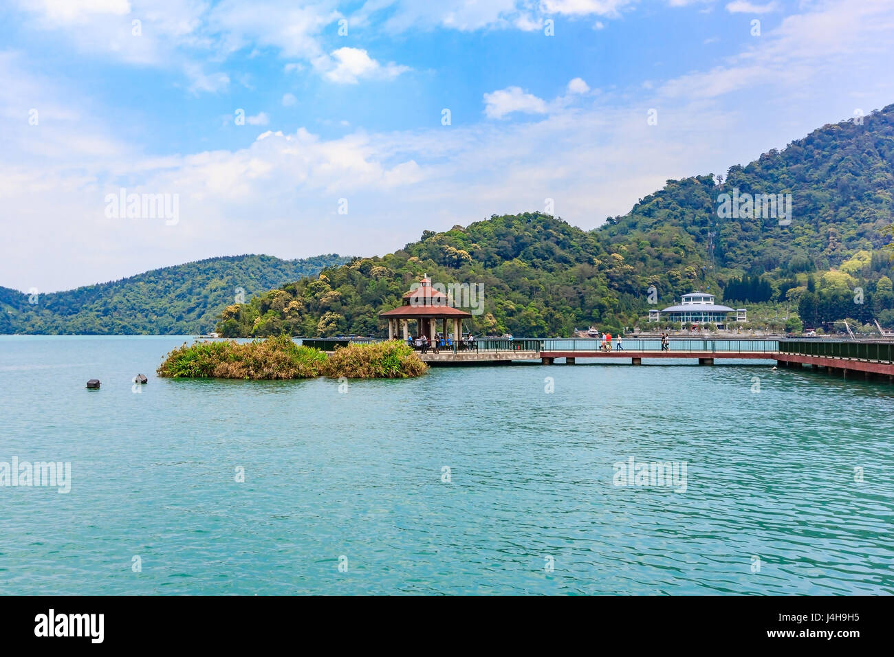 Landscape of Sun-Moon Lake in Nantou, Taiwan Stock Photo