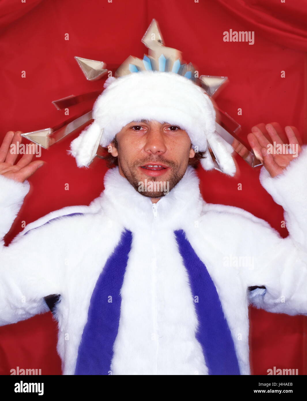 Jamiroquai poses during an exclusive photoshoot in a studio near London