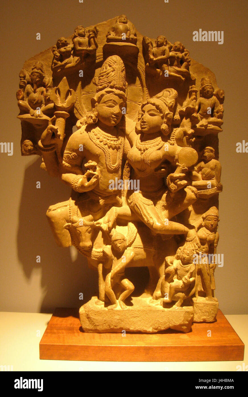 Indian Chariot Carving of Shiva Riding a Nandi - 18thC Indian Chariot Carving of Shiva Riding a Nandi - 18thC