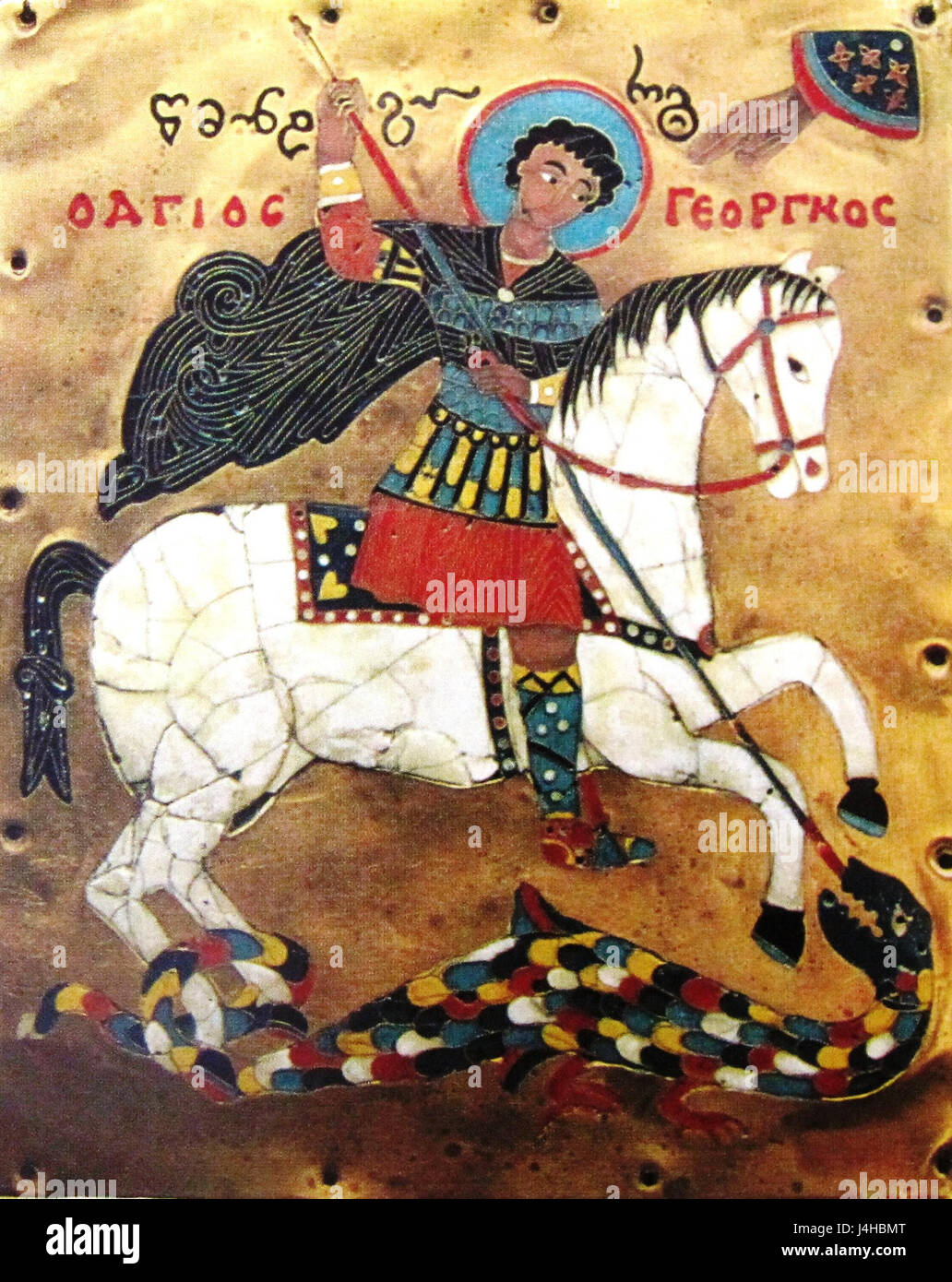 St. George is a Christian saint often depicted in medieval art, known ...