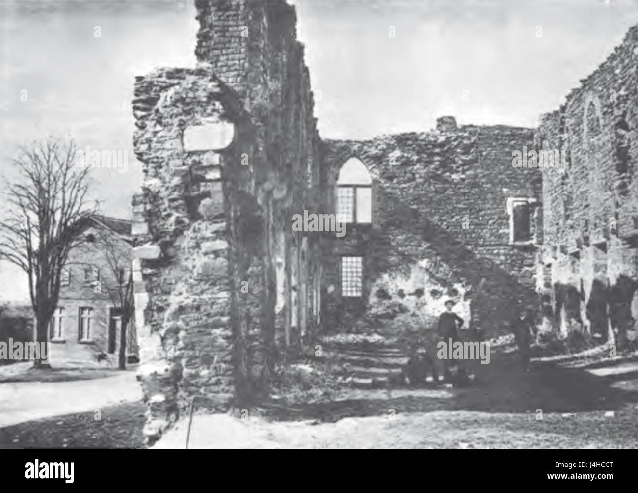 Schloss Burg als Ruine Stock Photo