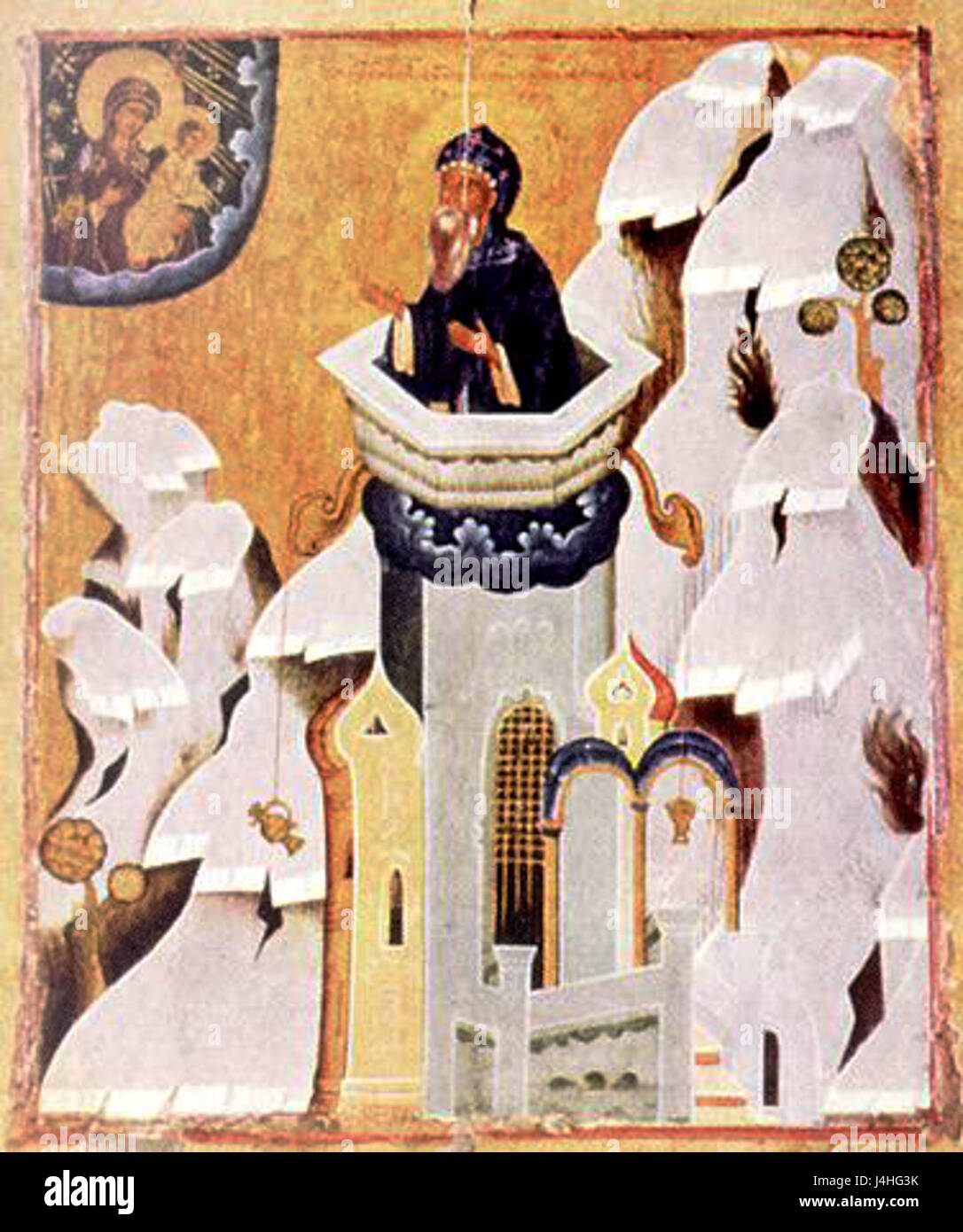 Simeon Stylites the Younger Stock Photo Alamy