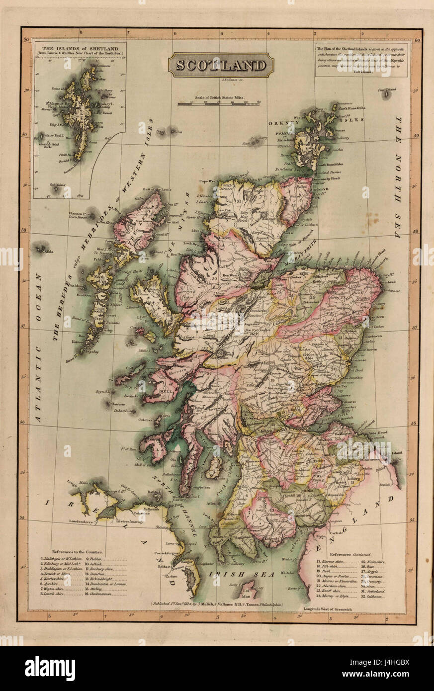 Old scotland map hires stock photography and images Alamy