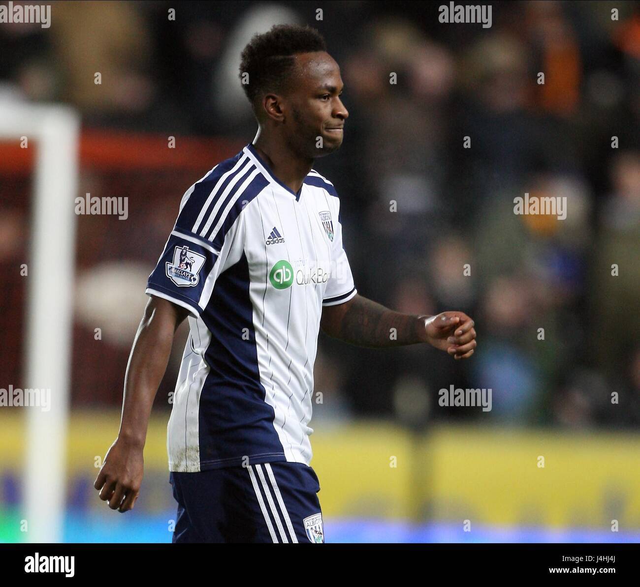 NO GOALS AGAIN FOR SAIDO BERAH HULL CITY V WEST BROMWICH ALBI KC STADIUM HULL ENGLAND 06 December 2014 Stock Photo