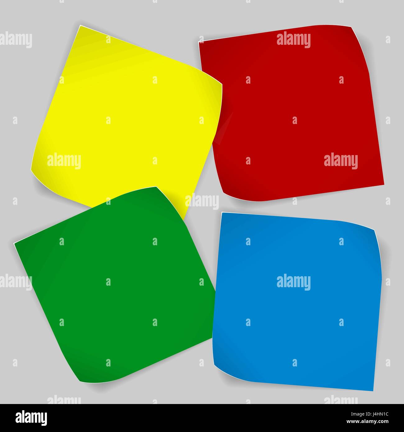 Set of colored paper stickers Stock Vector Image & Art Alamy