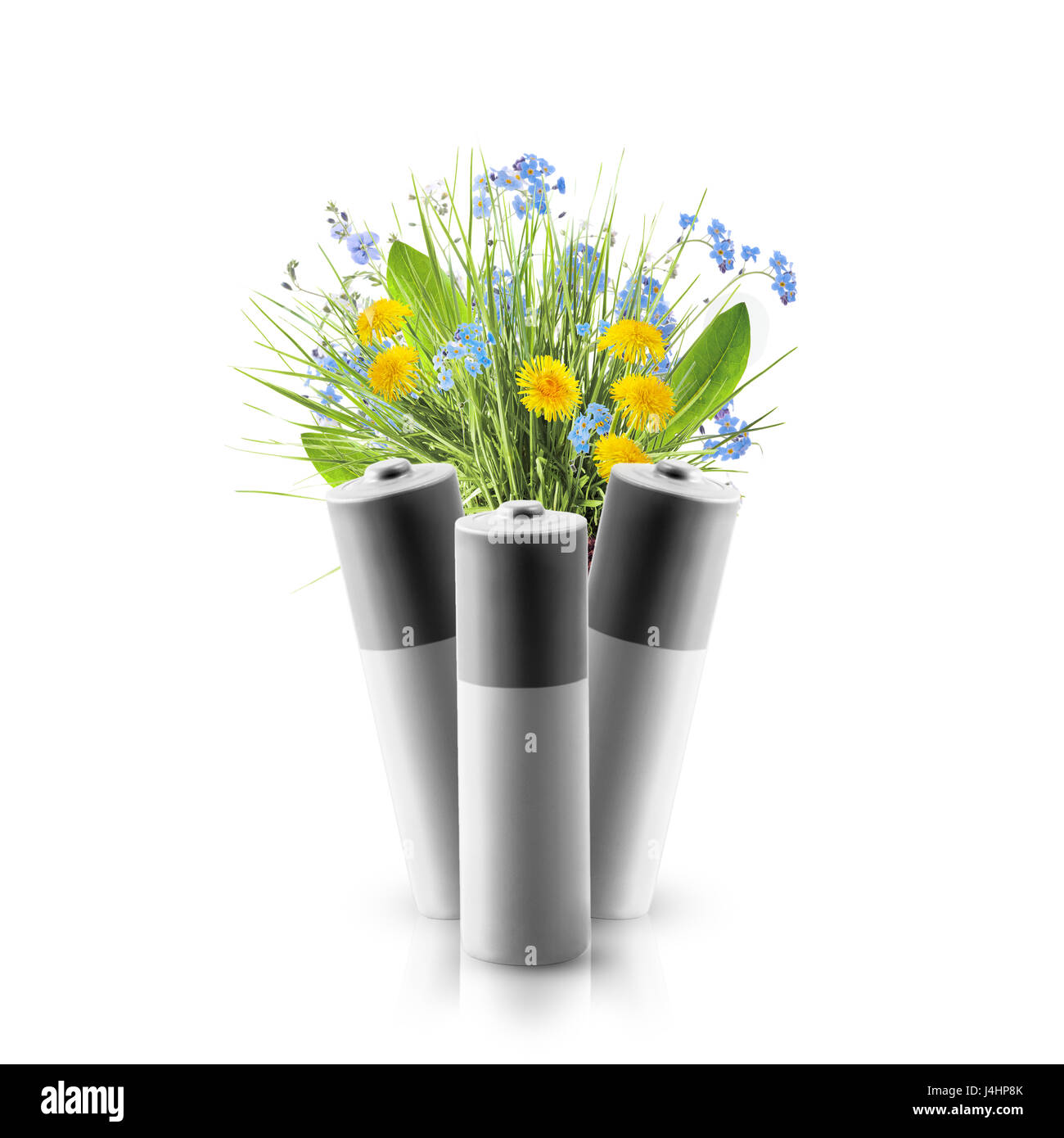 Eco green energy batteries Stock Photo Alamy