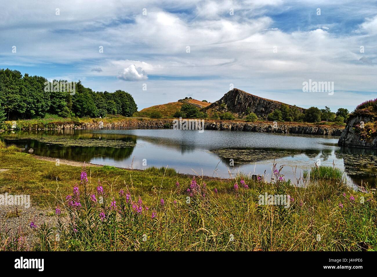 Cawfields Quarry, Borders, Northumberland, England Stock Photo Alamy