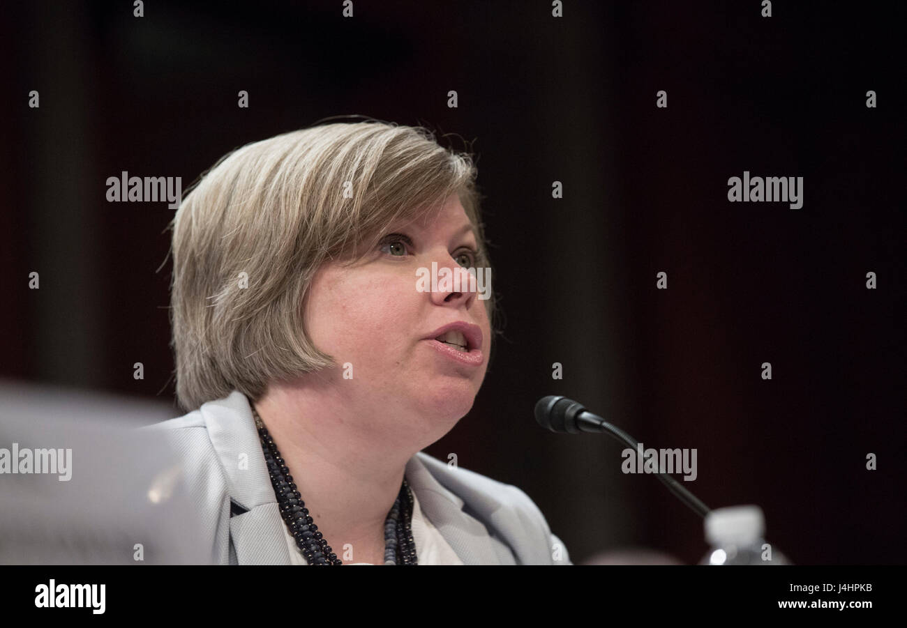 U.S. Government Accountability Office Director of Homeland Security and Justice issues Rebecca Gambler testifies during the House Homeland Security Committee hearing on visa security and terrorists May 3, 2017 in Washington, DC.      (photo by Glenn Fawcett /CBP Photo via Planetpix) Stock Photo