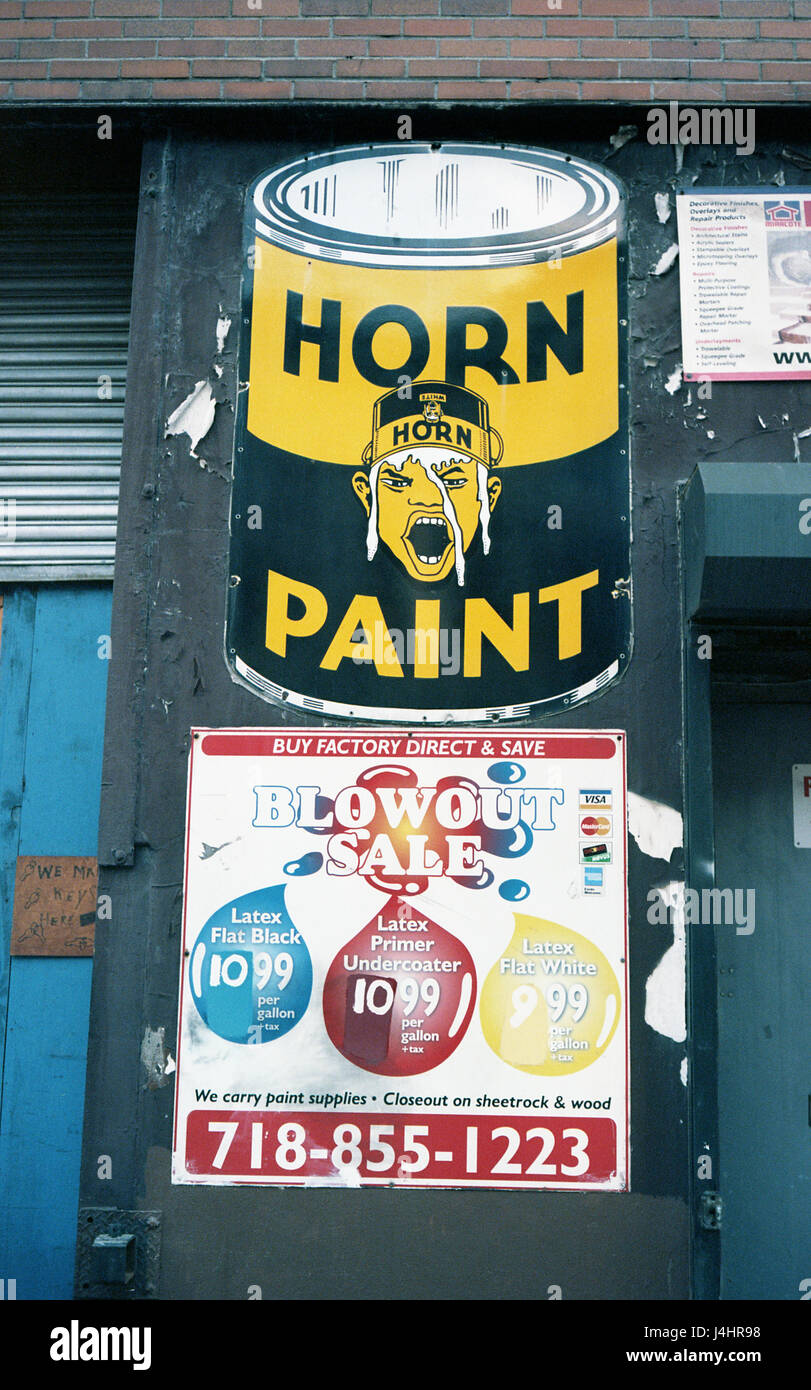 Signs Brooklyn Stock Photo Alamy