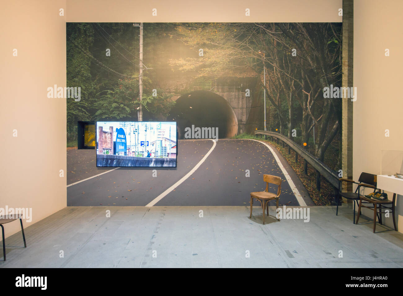 Koki Tanaka Of Walking In Unknown Installation 2017 57th Art Stock Photo Alamy