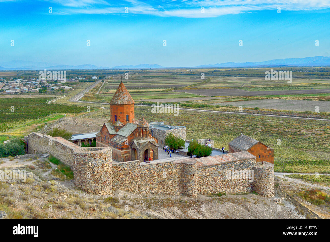 Khor Virap Monastery in Armenia Stock Photo