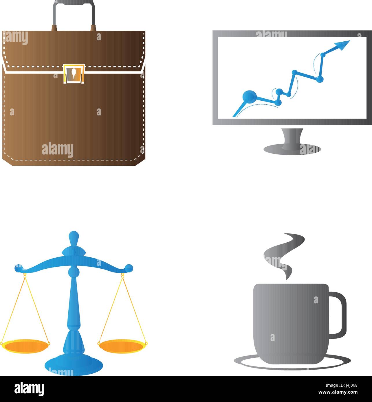 Set of business icons Stock Vector Image & Art - Alamy