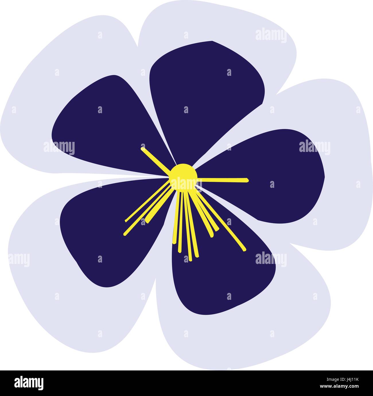 Isolated colored flower Stock Vector Image & Art - Alamy