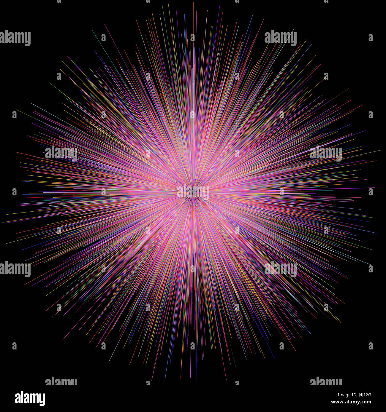 Colorful Explosion Abstract Abstract colorful explosion of fireworks against a dark background ...