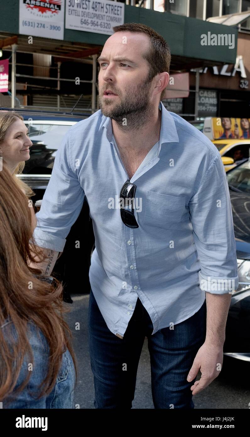 Sullivan Stapleton outside of NBC studios Featuring: Sullivan Stapleton ...