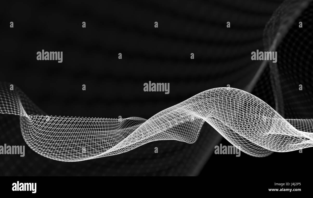 Wave Based Structures Abstract wave structure against a dark background Stock Photo - Alamy