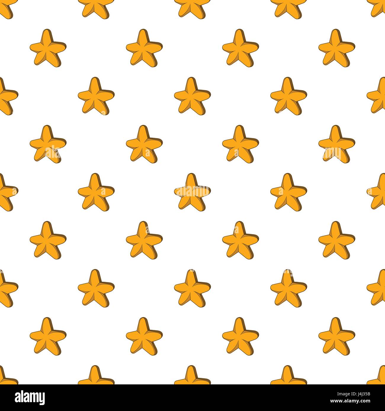 Five pointed star pattern, cartoon style Stock Vector Image & Art - Alamy