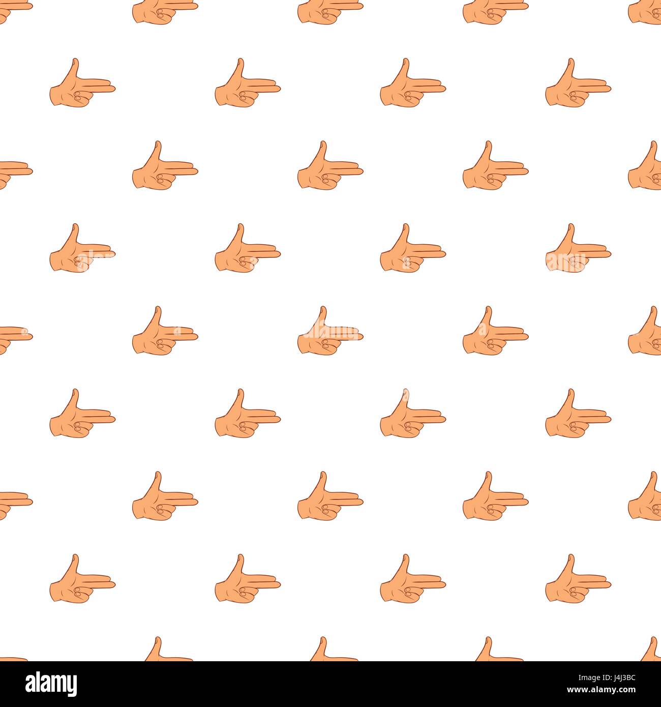 Gesture index and middle finger together pattern Stock Vector Image & Art -  Alamy