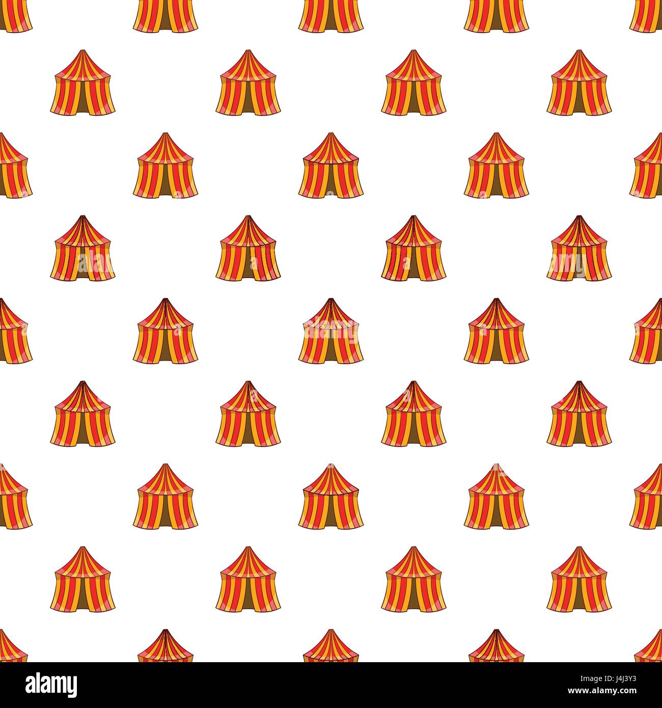 Circus tent pattern, cartoon style Stock Vector Image & Art Alamy