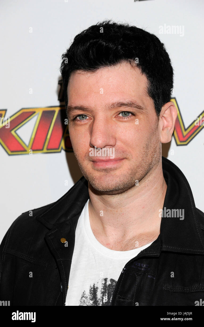 JC Chasez arrives at the red carpet for KIIS FM's Wango Tango 2011 at the Staples Center on May 14, 2011 in Los Angeles, California. Stock Photo