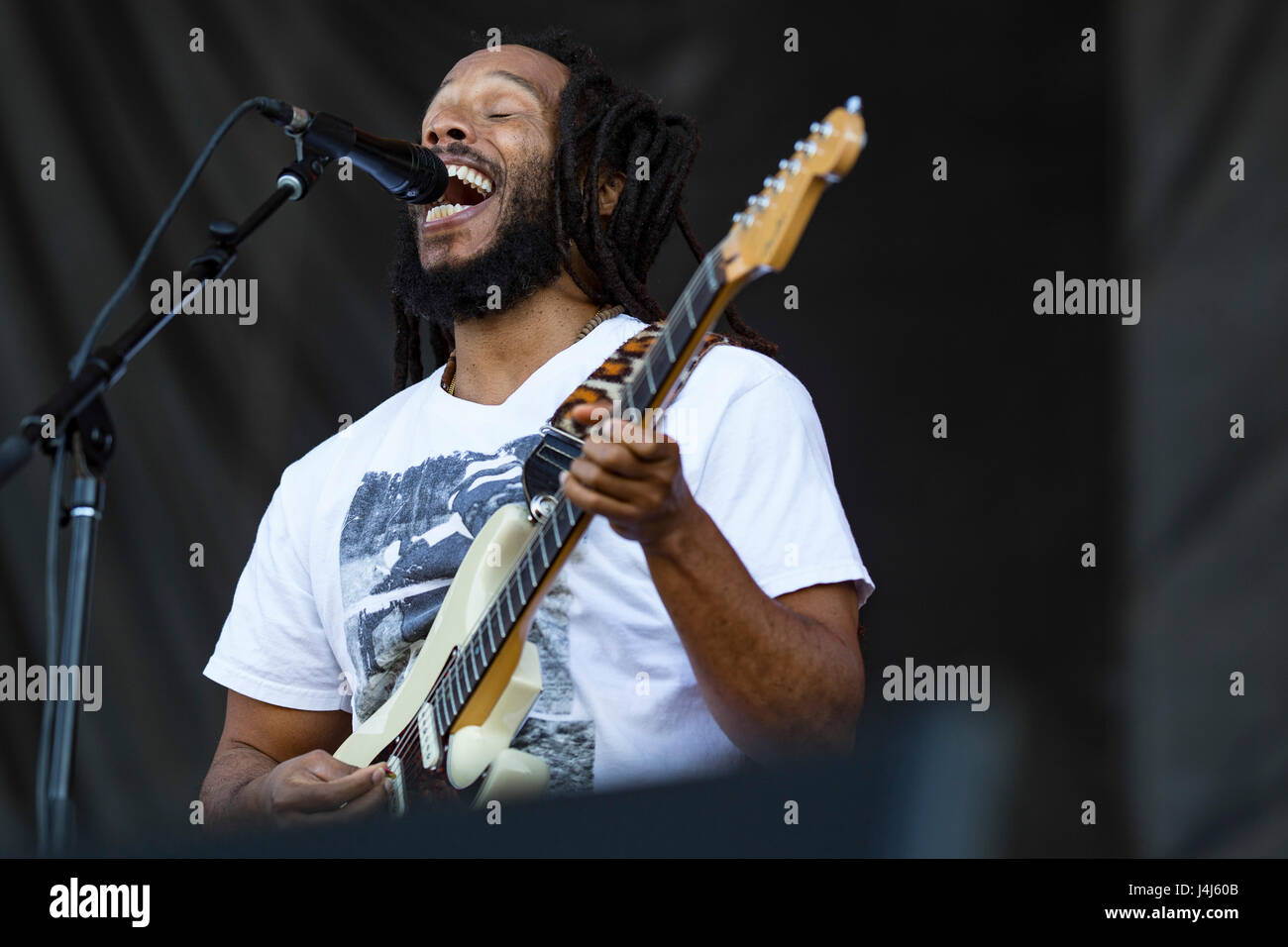 Ziggy Marley performs at 2017 Beale Street Music Festival at Tom Lee Park in Memphis, Tenn. on May 7, 2017. Stock Photo