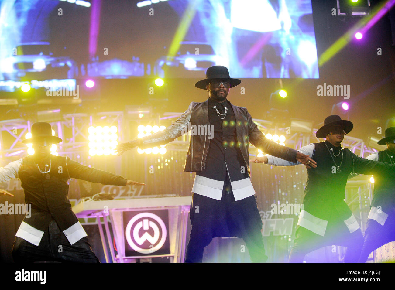 Wil.i.am performs at 102.7 KIIS FM's Wango Tango at The Home Depot Center on May 11, 2013 in Carson, California. Stock Photo