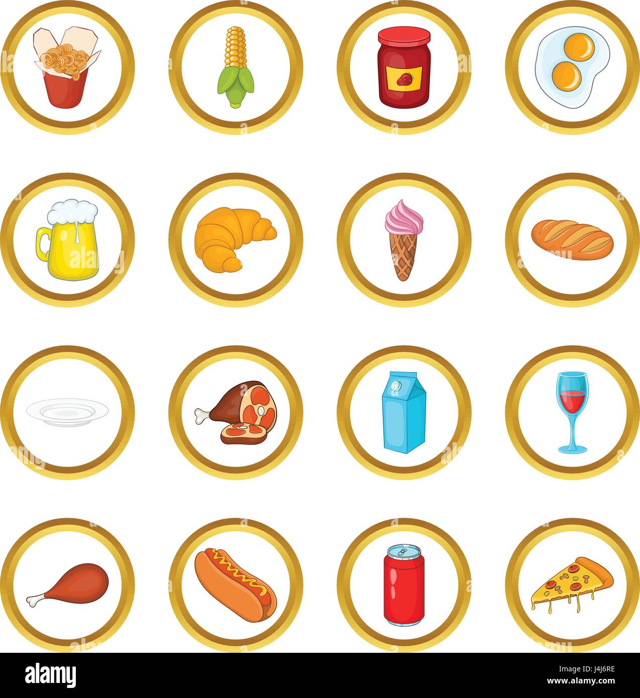 Cartoon Food High Resolution Stock Photography and Images - Alamy