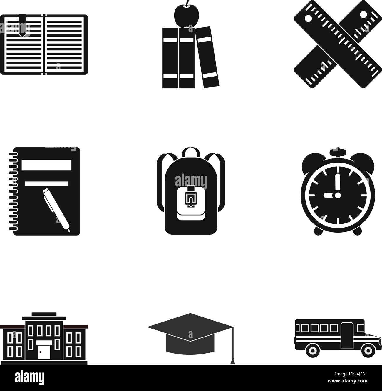 Education icons set, simple style Stock Vector Image & Art - Alamy