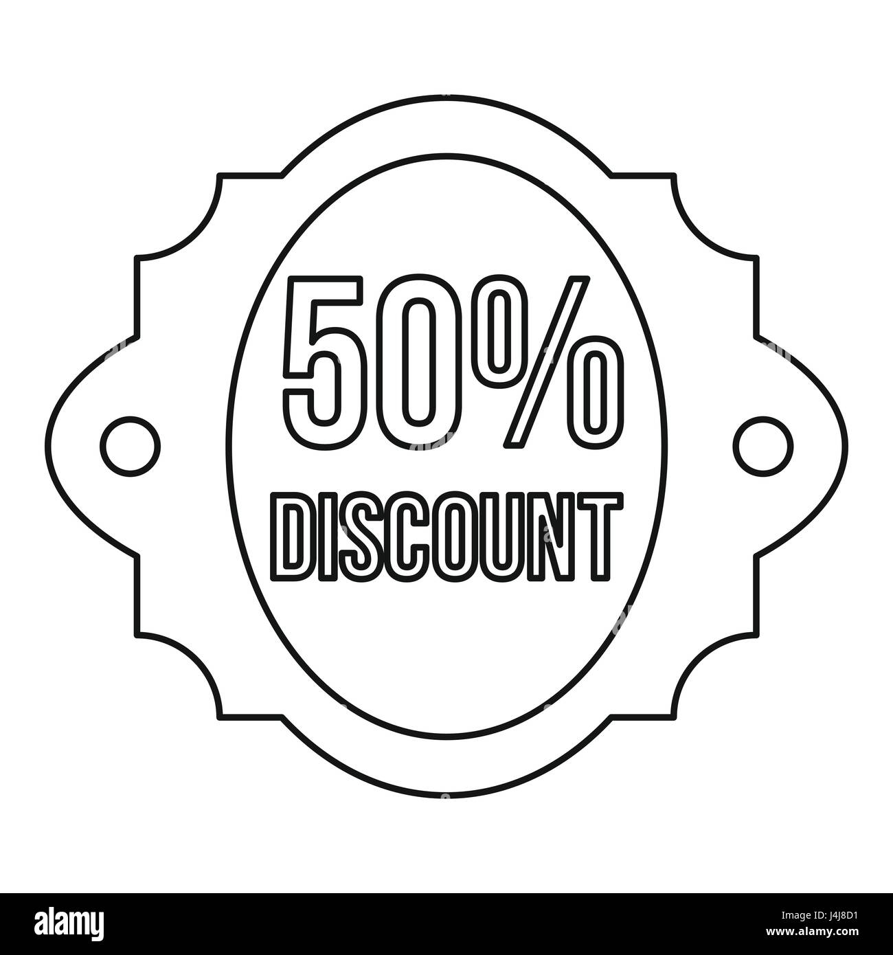 Sale 50 percent off discount lable icon Stock Vector Image & Art Alamy