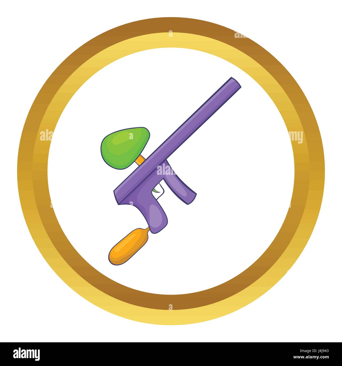 Paintball gun vector icon Stock Vector Image & Art Alamy