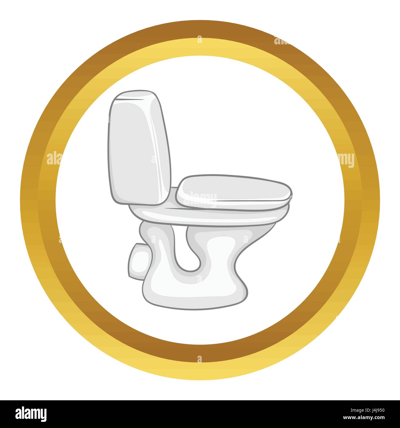 White toilet bowl vector icon Stock Vector Image \u0026 Art - Alamy, image size:1300x1390