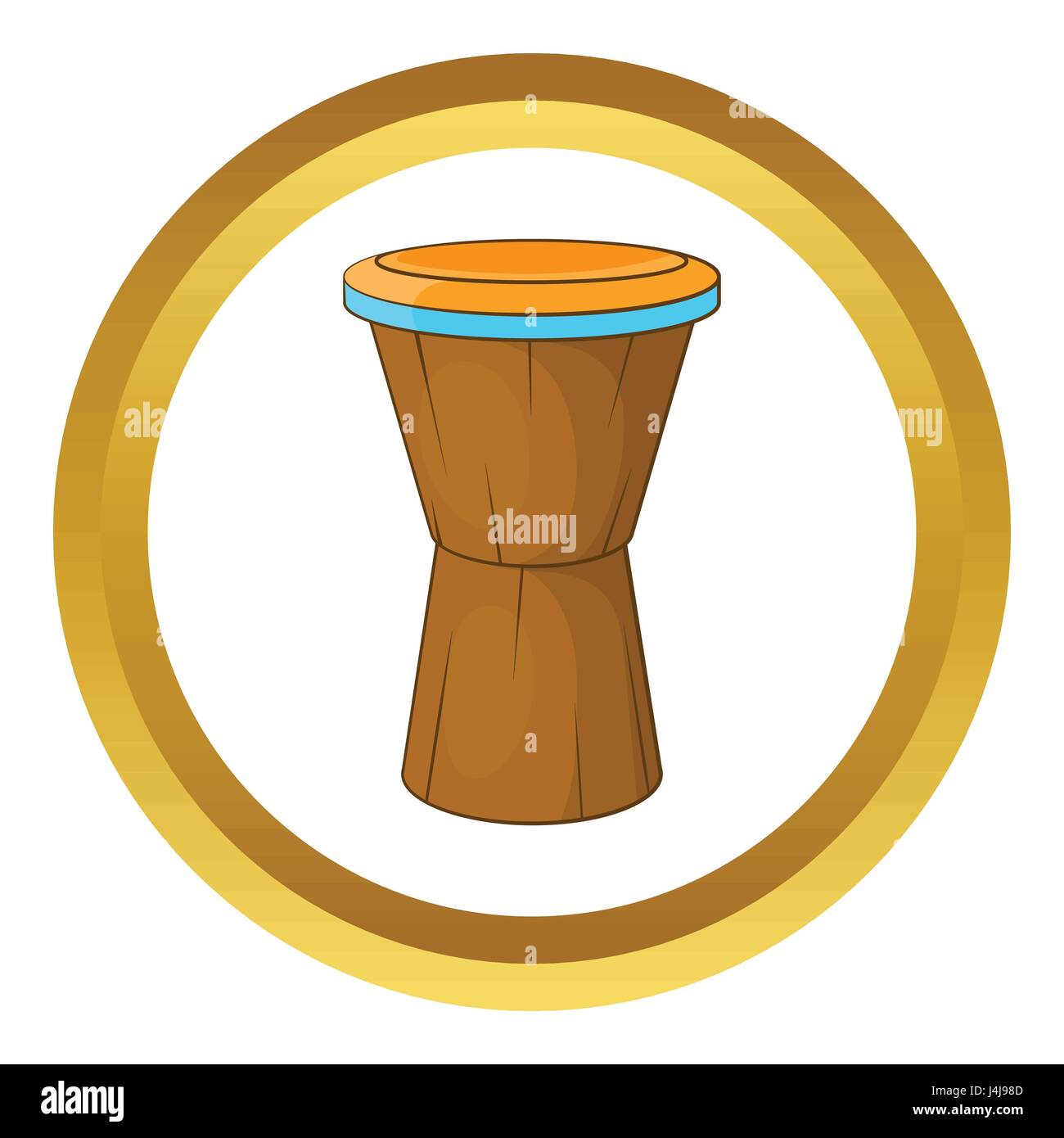 African drum vector icon Stock Vector Image & Art - Alamy