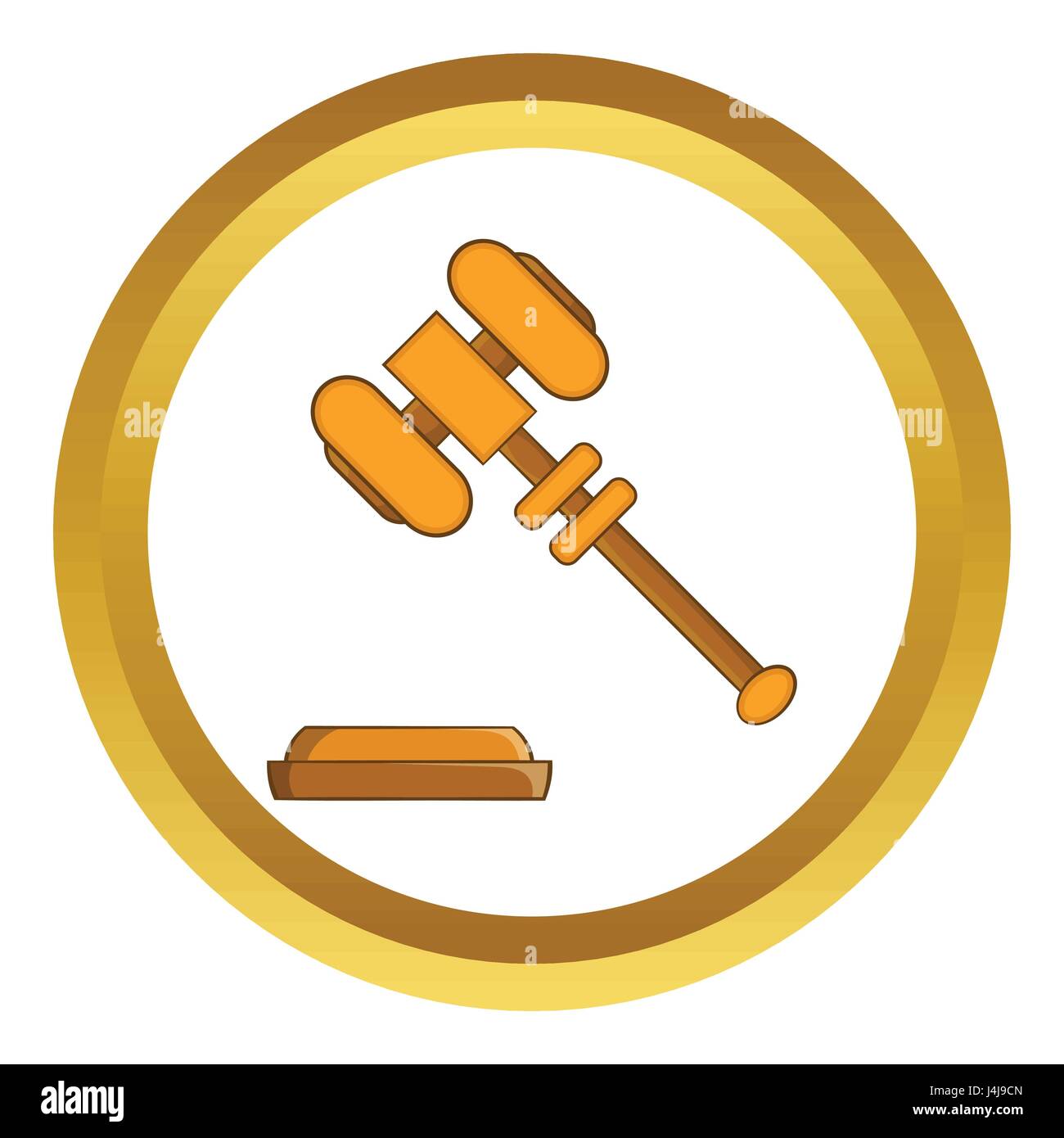 Judge gavel vector icon Stock Vector Image & Art Alamy