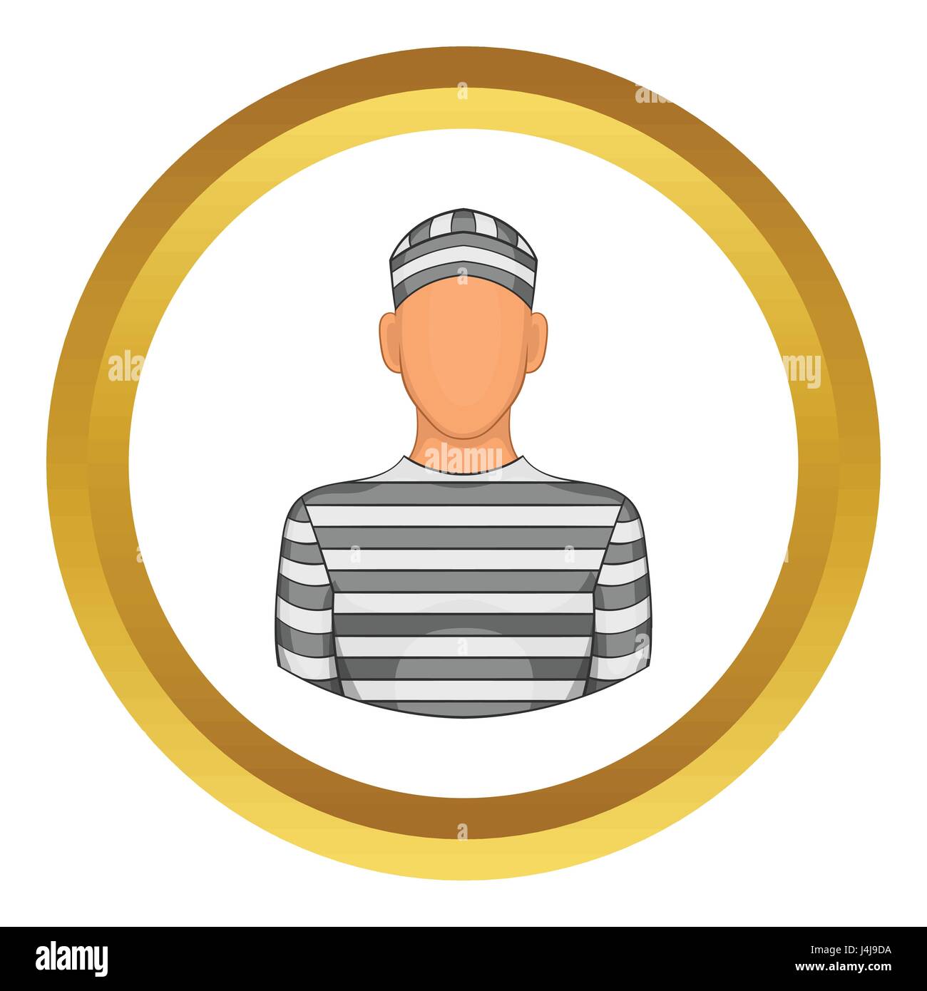 Prisoner vector icon Stock Vector Image & Art - Alamy