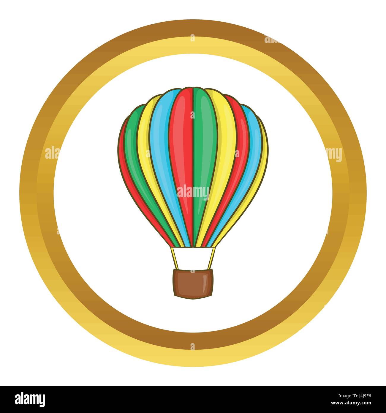 Colorful air balloon vector icon Stock Vector Image & Art - Alamy