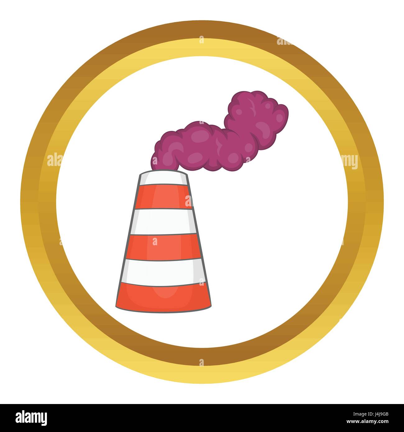 Pipe factory smoke vector icon Stock Vector Image & Art - Alamy
