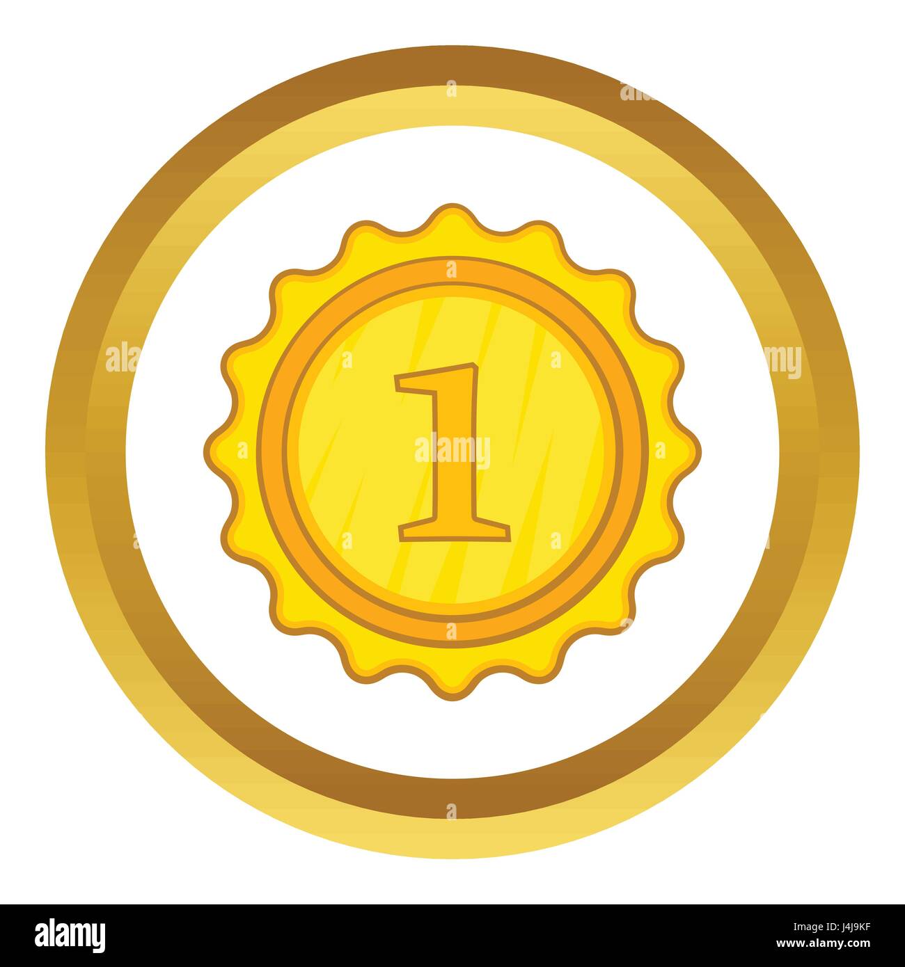 Champion gold medal vector icon Stock Vector Image & Art - Alamy