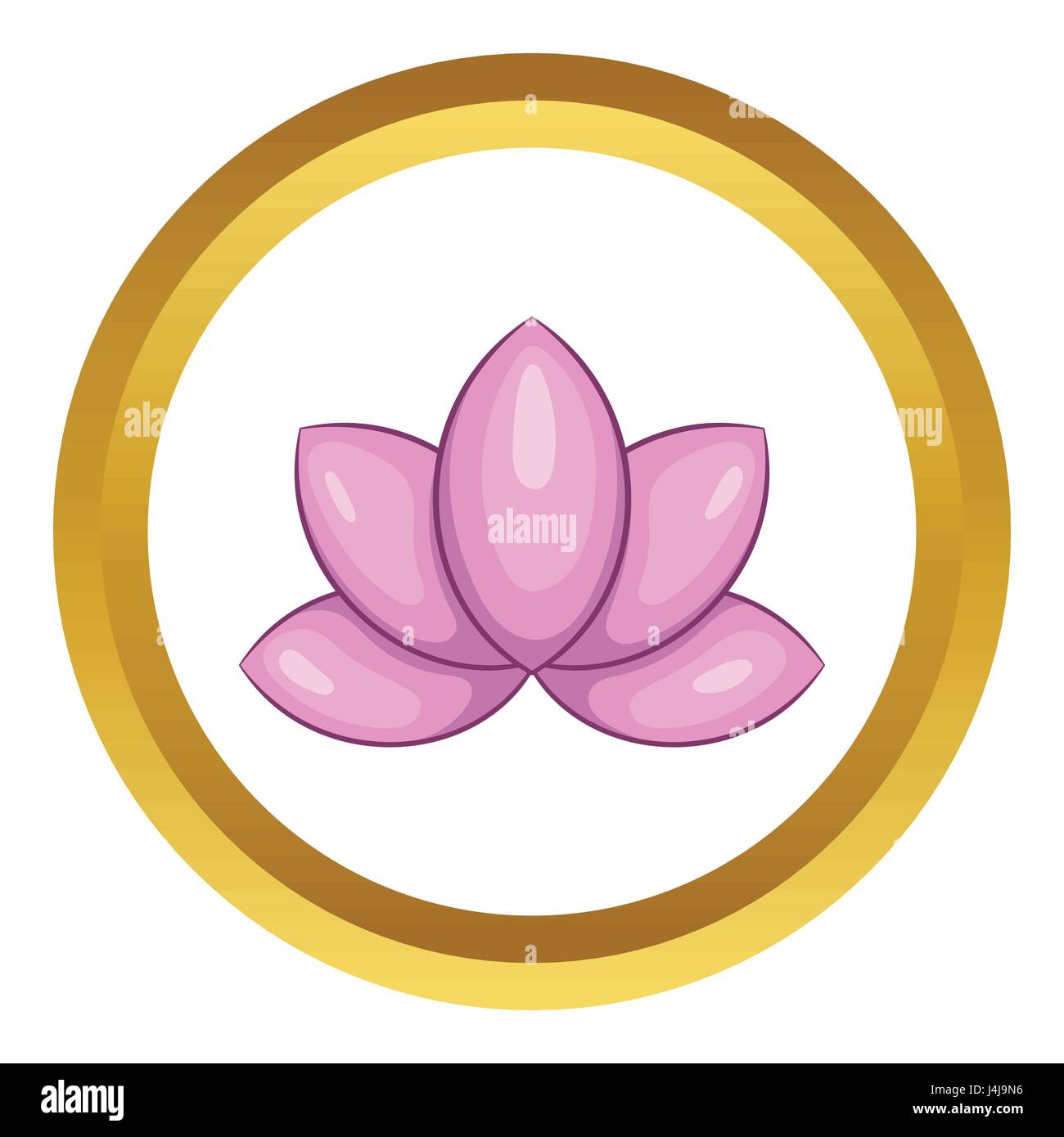 Lotus flower vector icon Stock Vector Image & Art - Alamy