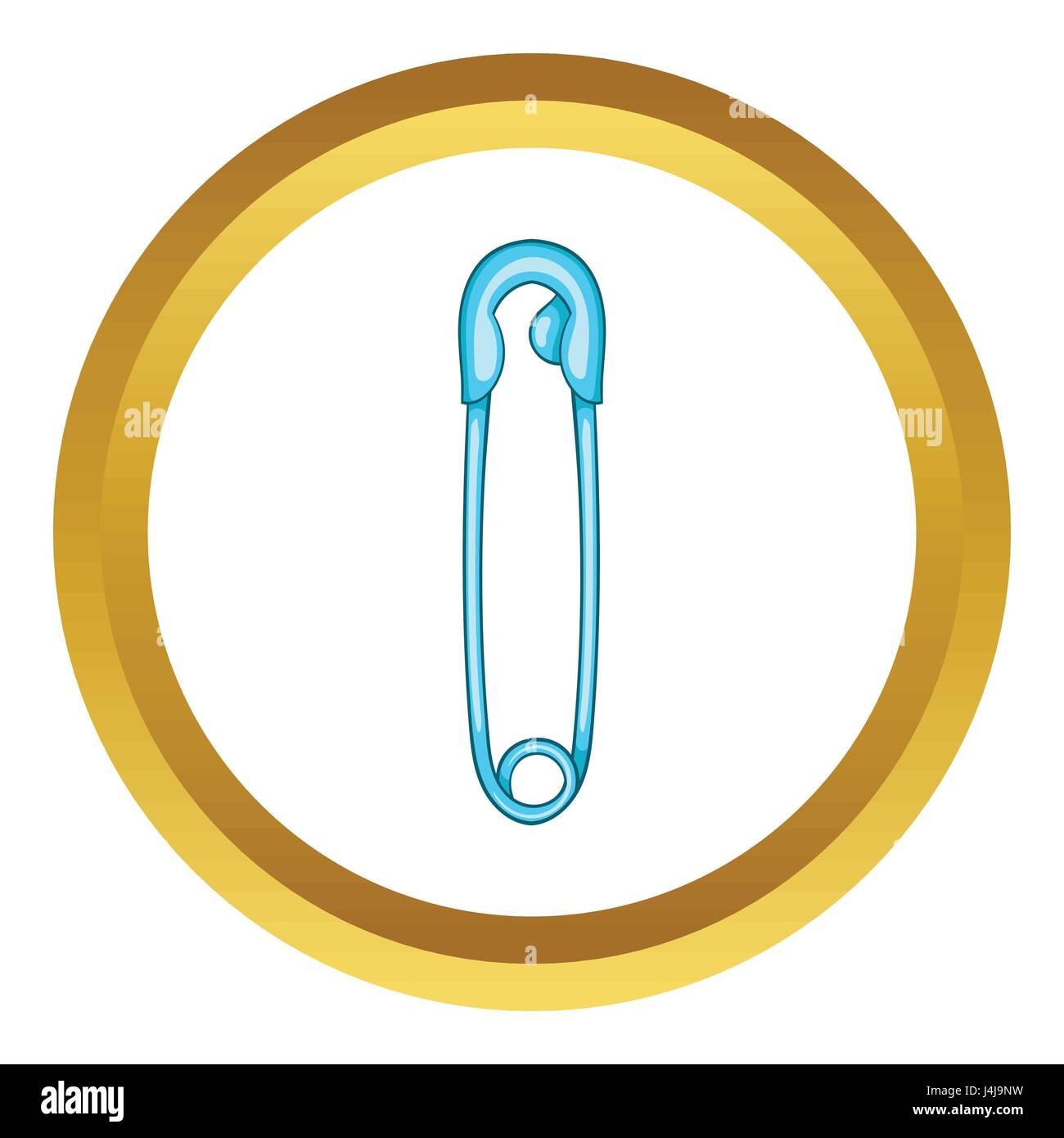 Closed safety pin vector icon Stock Vector Image & Art Alamy