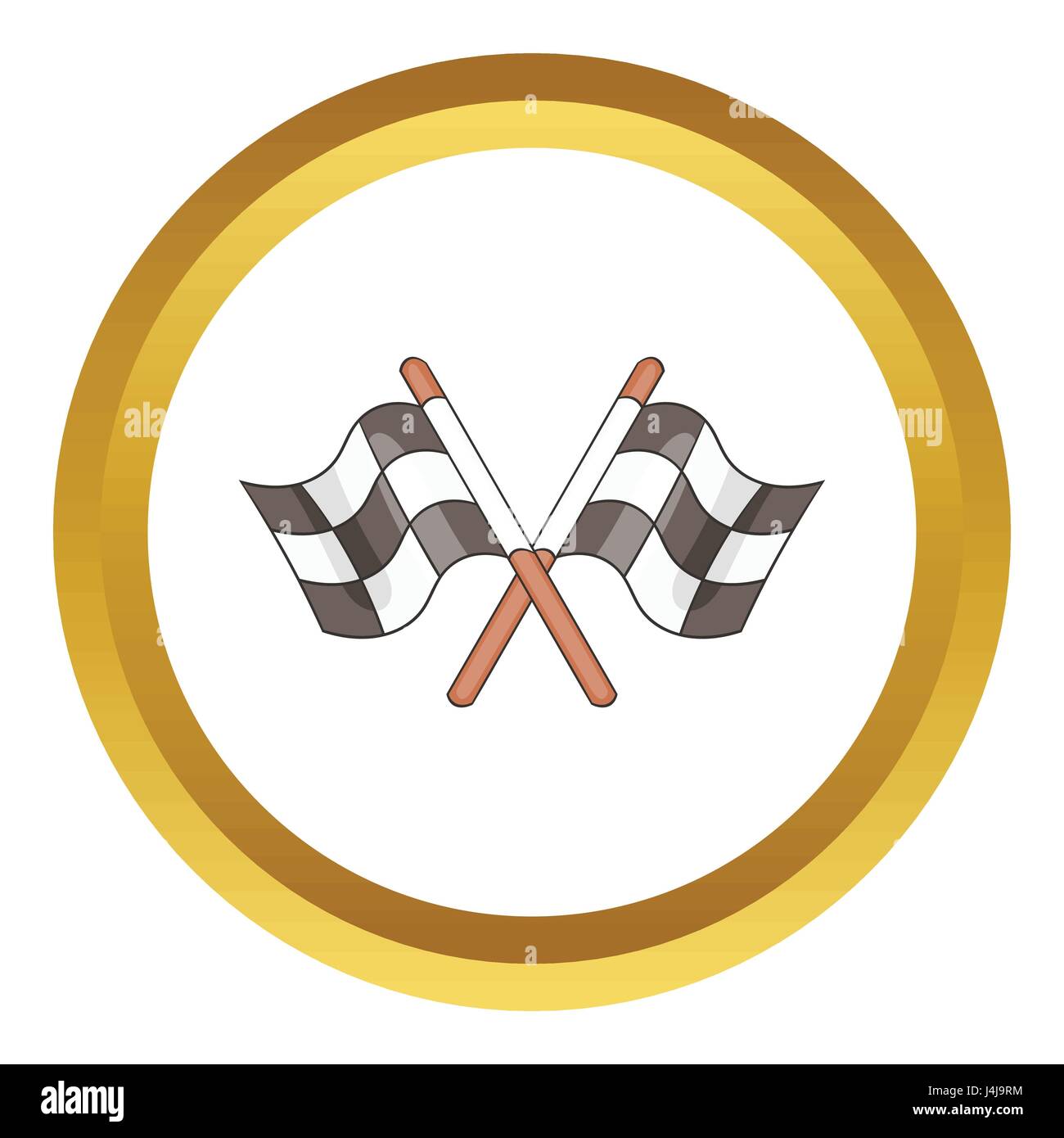 Racing flags icon cartoon hi-res stock photography and images - Alamy