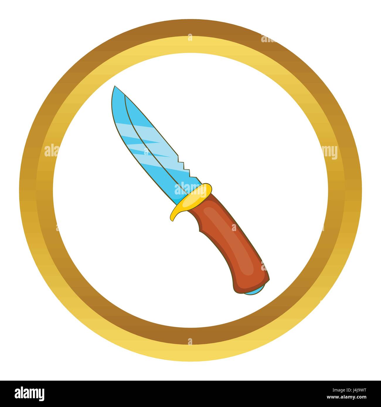 Hunting knife vector icon Stock Vector Image & Art Alamy