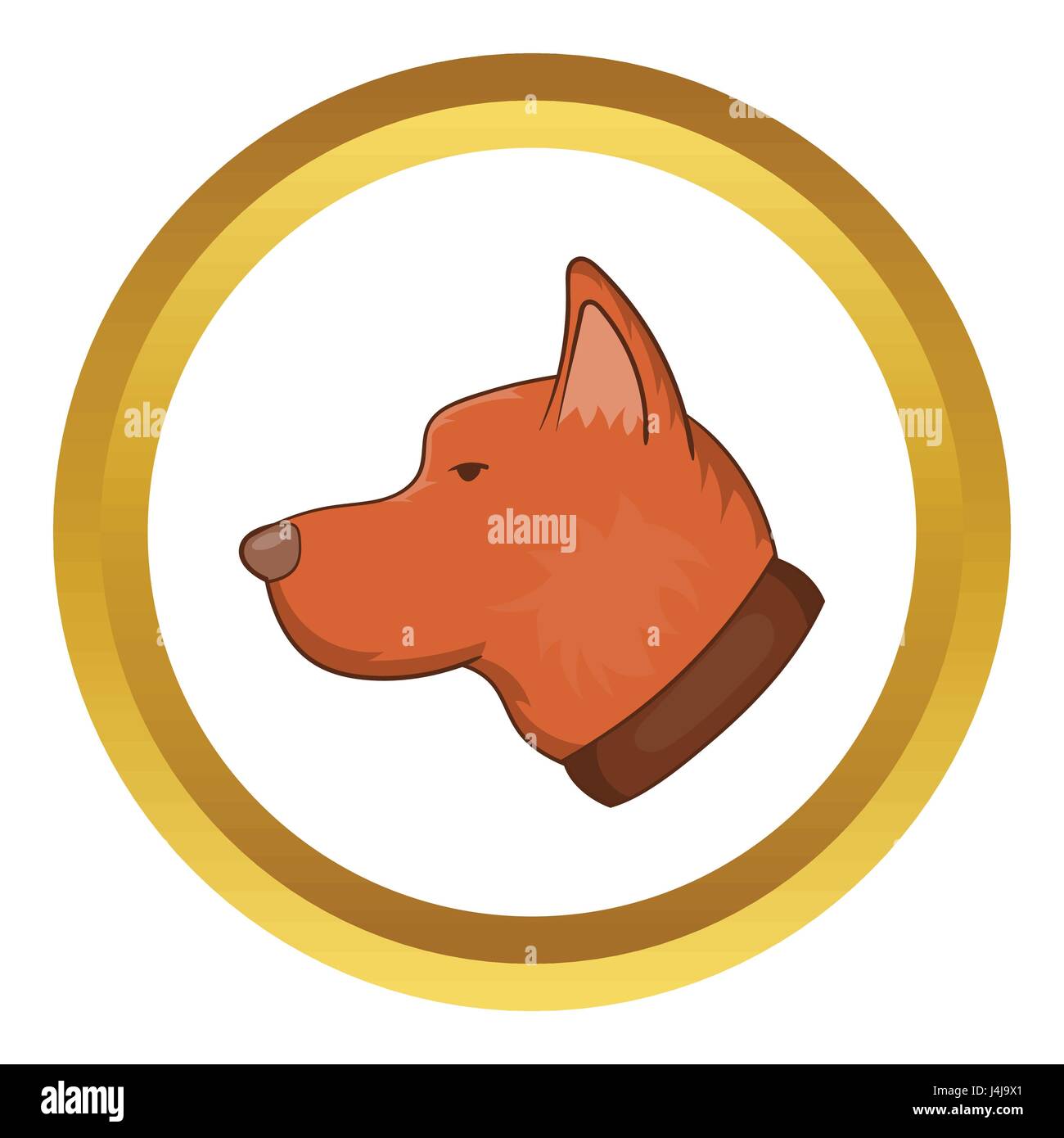 Head of dog vector icon Stock Vector Image & Art - Alamy