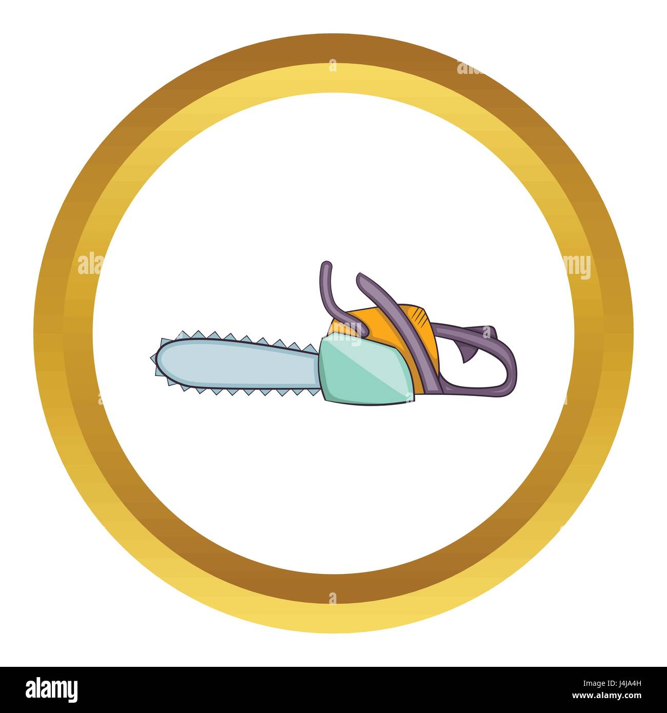 Chainsaw vector icon Stock Vector Image & Art - Alamy