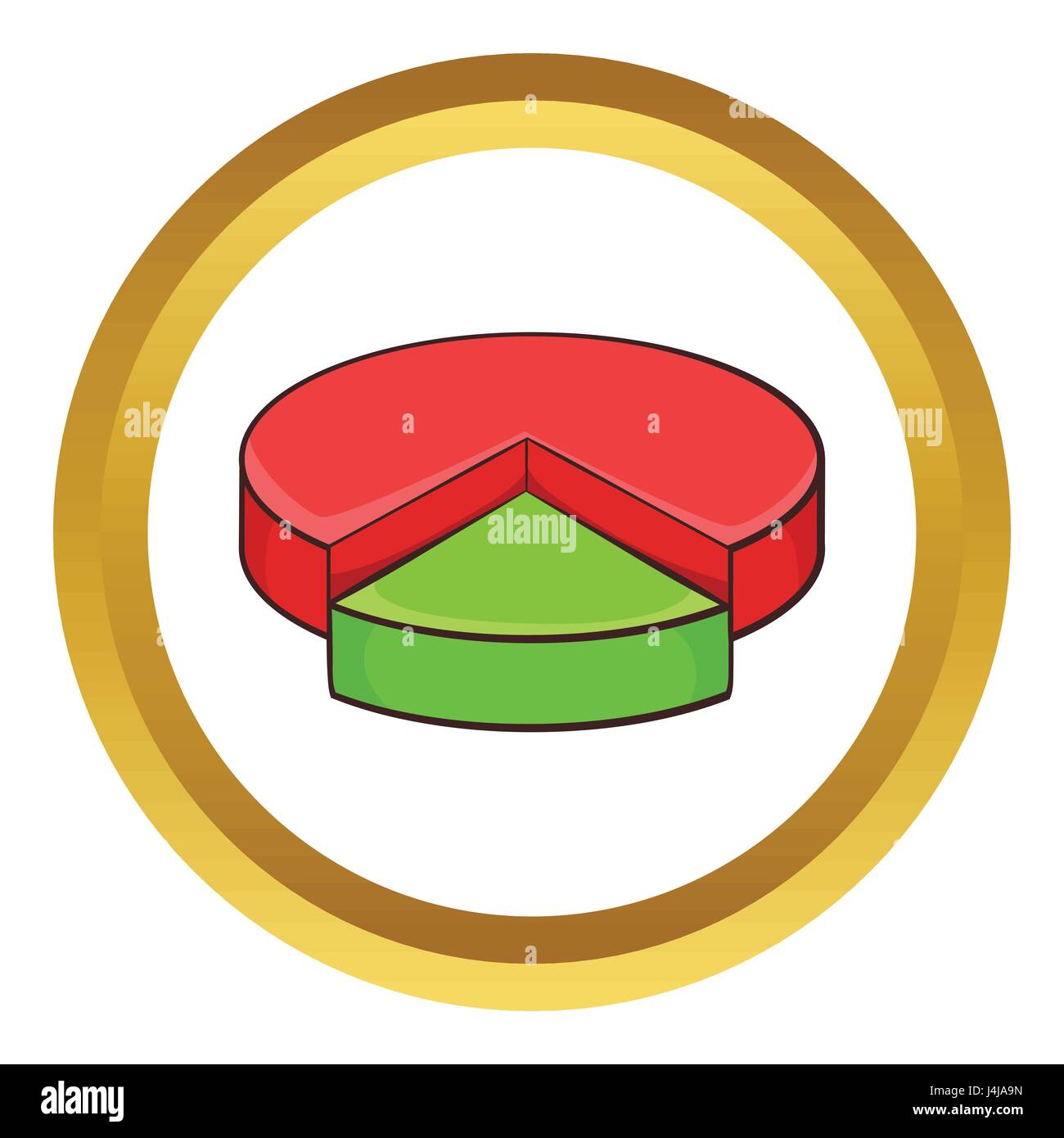Pie chart infographic vector icon Stock Vector Image & Art - Alamy