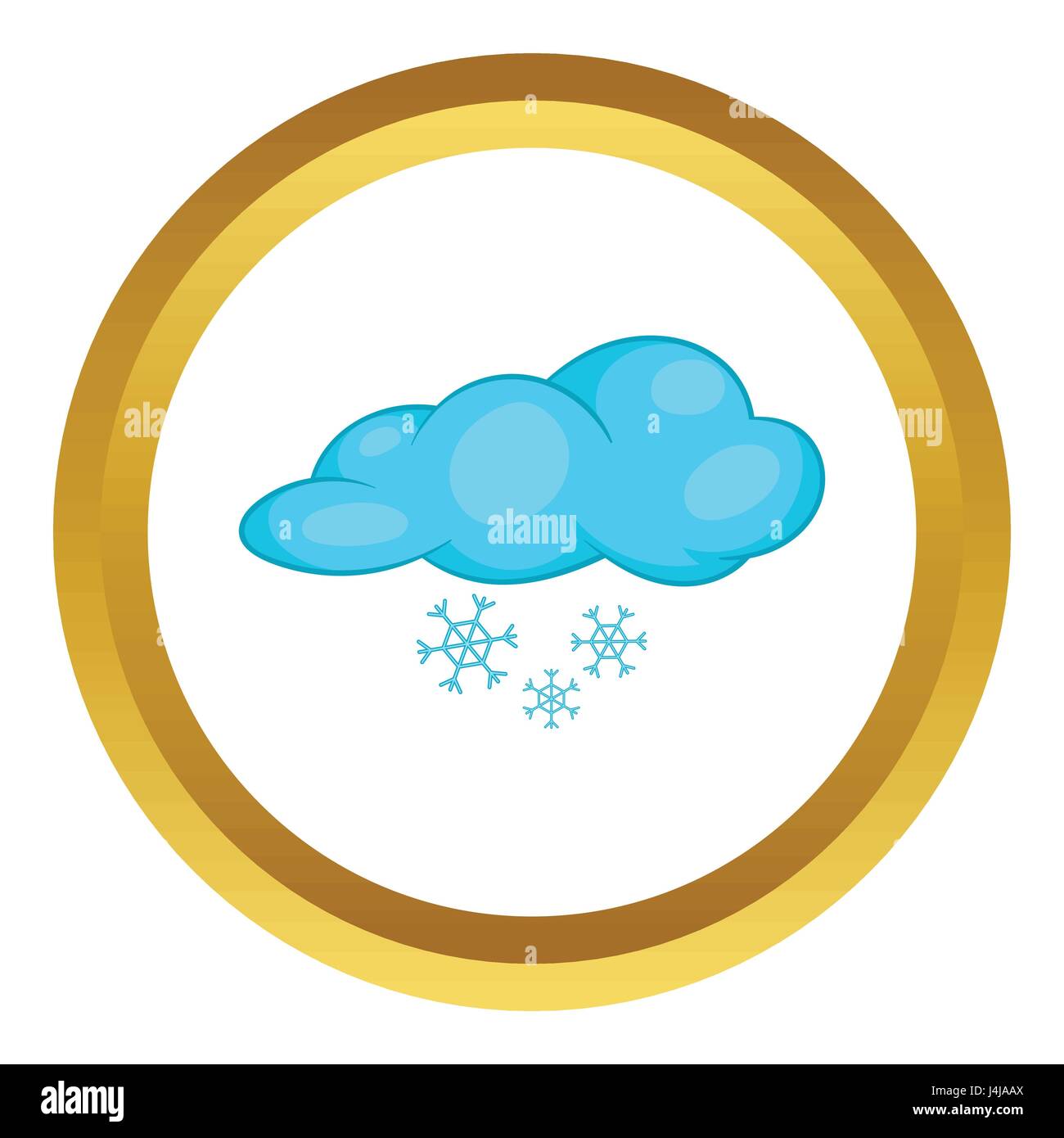 Snow and cloud vector icon Stock Vector Image & Art - Alamy