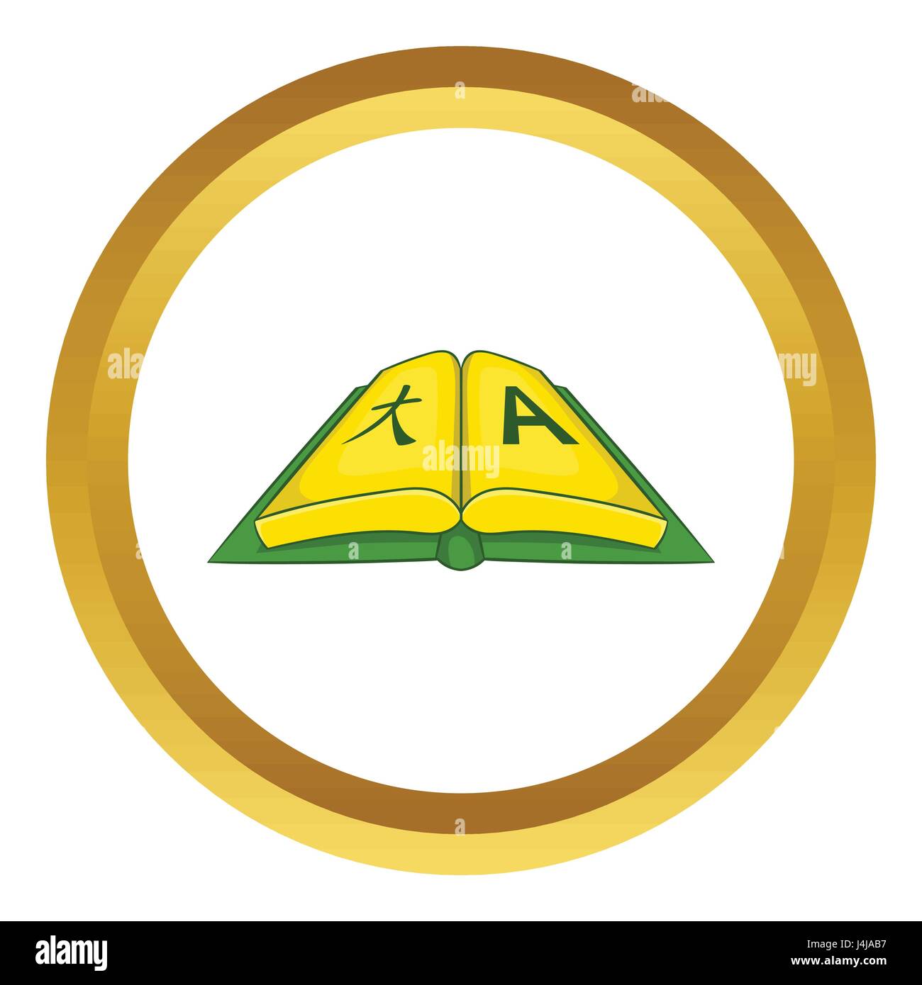 Translation dictionary vector icon Stock Vector Image & Art - Alamy