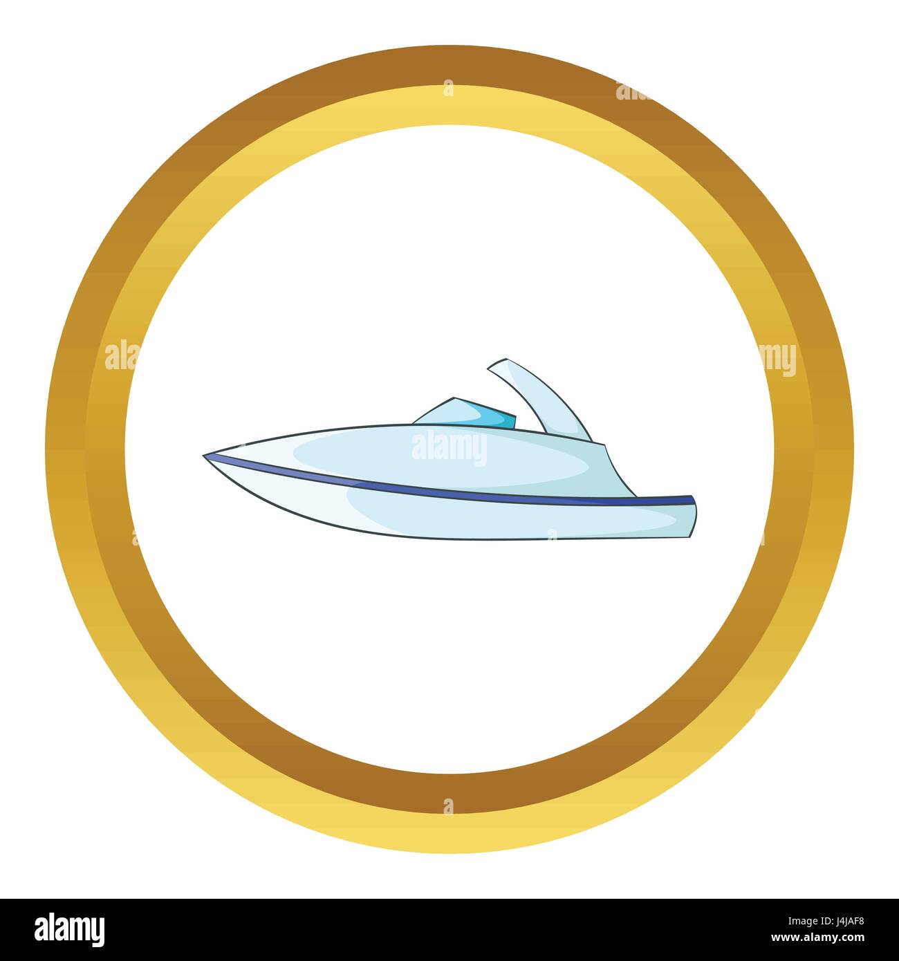 Little powerboat vector icon Stock Vector Image & Art - Alamy